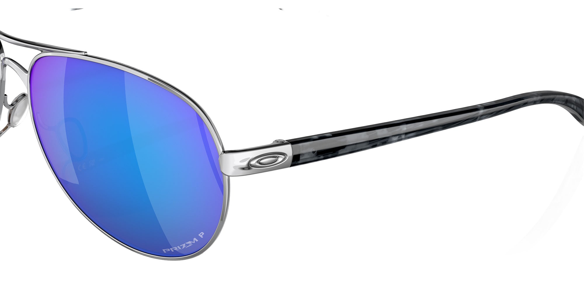OAKLEY OO4079 Feedback 407933 59 - Polished Chrome / Prizm Sapphire Polarized Mirrored #id:oo4079407933_s:102130
