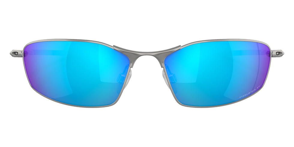 OAKLEY OO4141 Whisker 414104 60 - Satin Chrome / Prizm Sapphire Polarized Mirrored #id:oo4141414104_s:100100