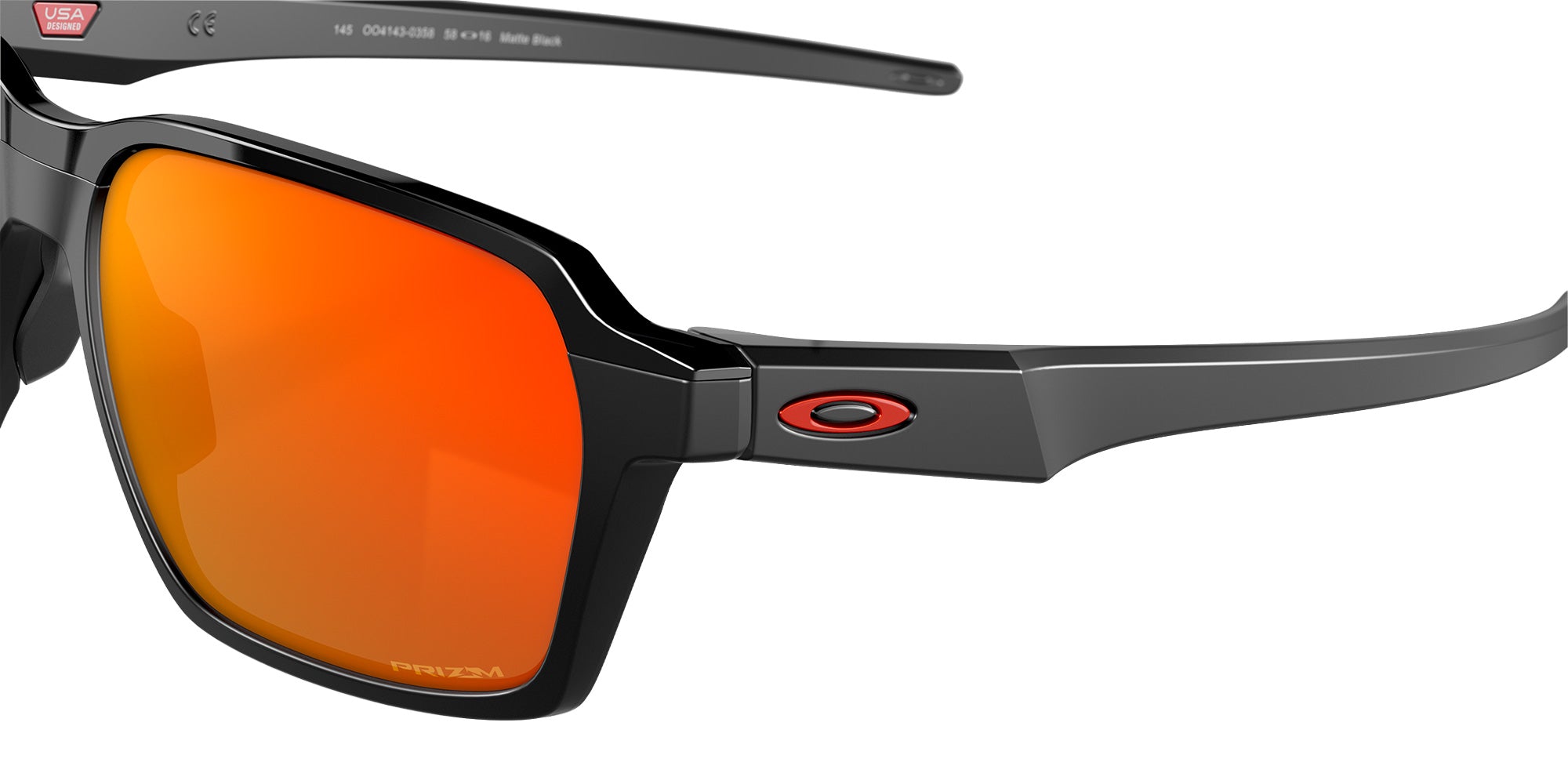 OAKLEY OO4143 Parlay 414303 58 - Matte Black / Prizm Ruby #id:oo4143414303_s:100125