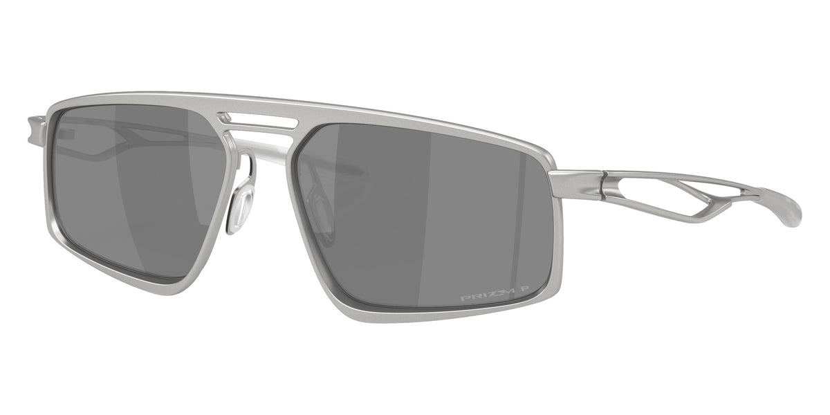OAKLEY OO6031 Bushwick 603105 59 - Satin Chrome / Prizm Black Polarized Mirrored #id:oo6031603105_s:108105