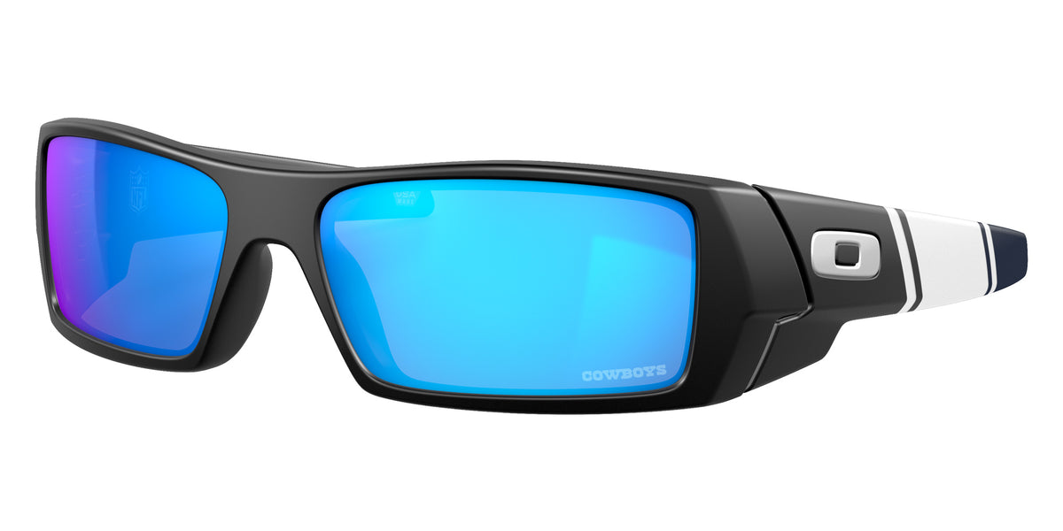 OAKLEY OO9014 Dallas Cowboys Gascan�� 901467 60 - Matte Black / Prizm Sapphire Mirrored #id:oo9014901467_s:100105