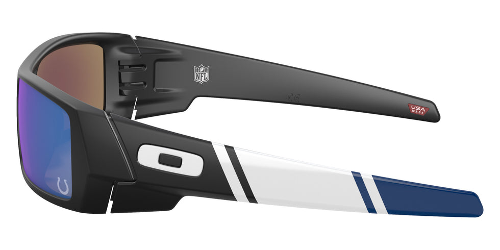 OAKLEY OO9014 Indianapolis Colts Gascan® 9014A1 60 - Matte Black / Prizm Sapphire Mirrored #id:oo90149014a1_s:100110