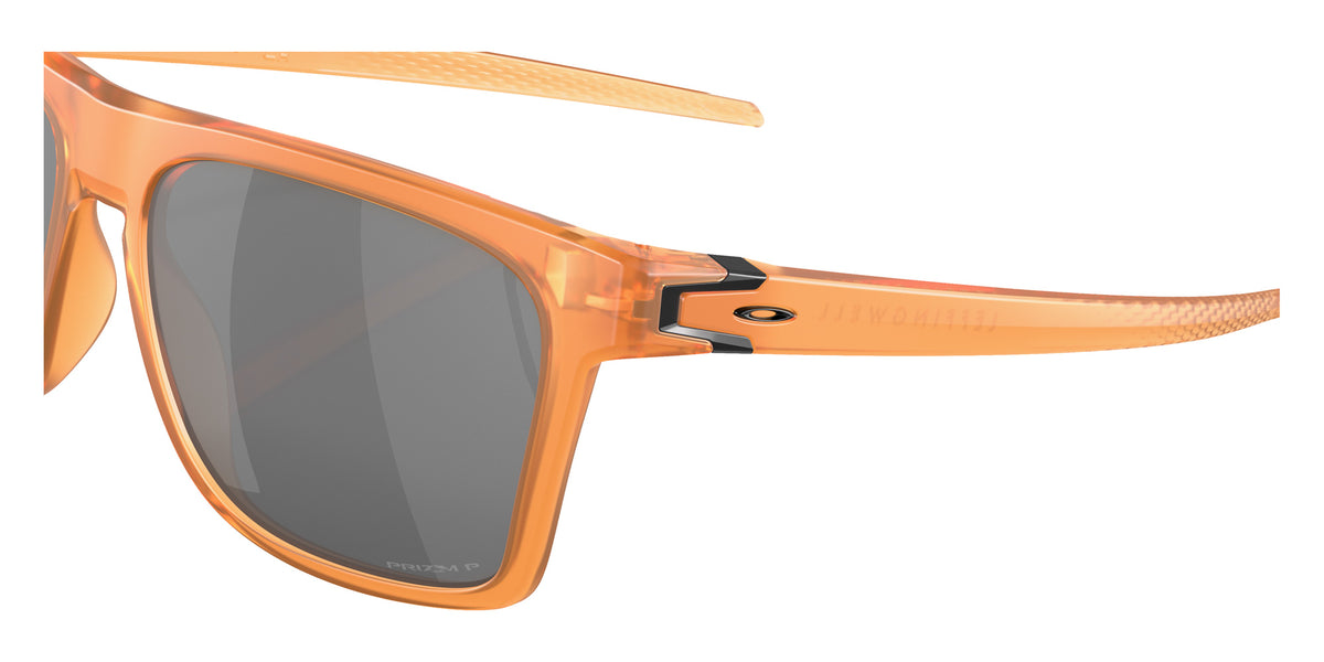 OAKLEY OO9100 Leffingwell Coalesce Collection 910019 57 - Matte Transparent Ginger / Prizm Black Polarized Mirrored #id:oo9100910019_s:100125