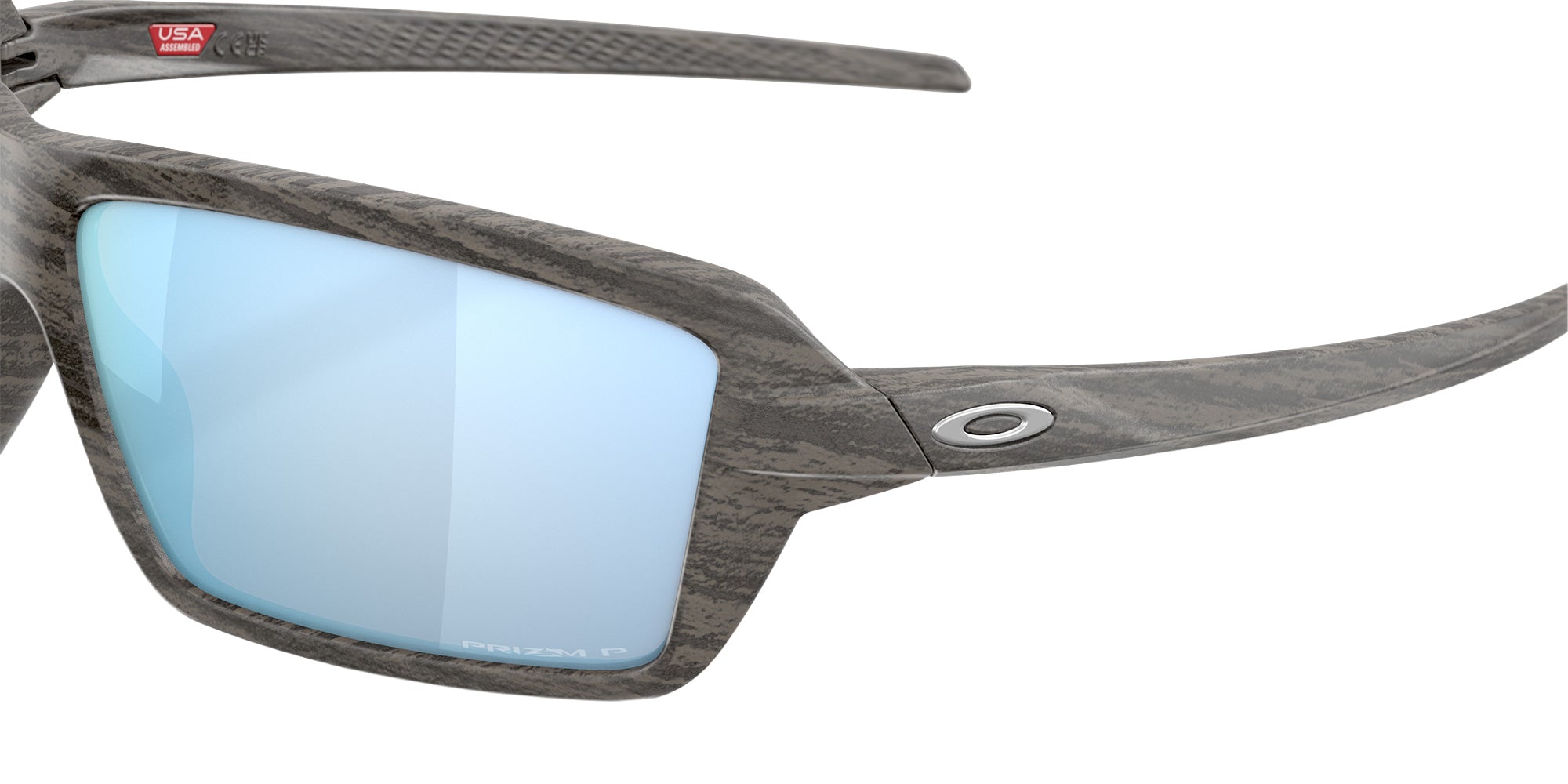 OAKLEY OO9129 Cables 912906 63 - Woodgrain / Prizm Deep Water Polarized #id:oo9129912906_s:100125