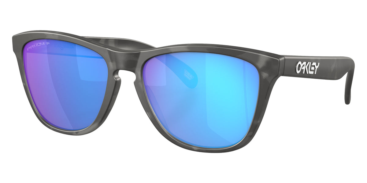 OAKLEY OO9245 Frogskins��� (Low Bridge Fit) 9245D8 54 - Matte Black Tortoise / Prizm Sapphire Polarized Mirrored #id:oo92459245d8_s:100105