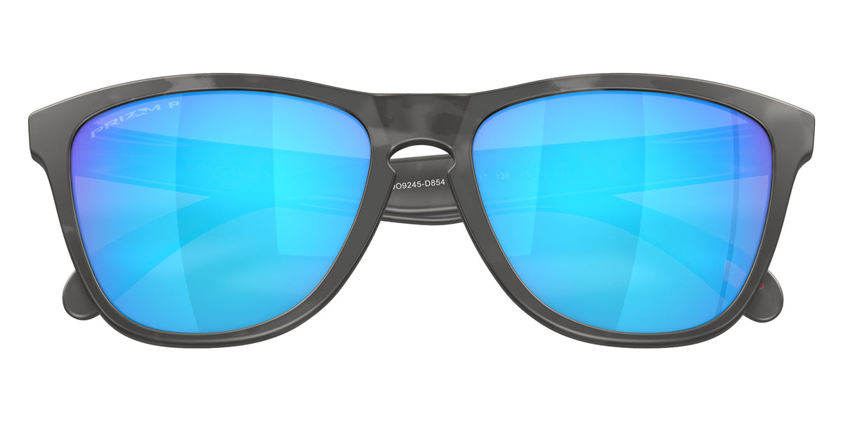 OAKLEY OO9245 Frogskins��� (Low Bridge Fit) 9245D8 54 - Matte Black Tortoise / Prizm Sapphire Polarized Mirrored #id:oo92459245d8_s:100135