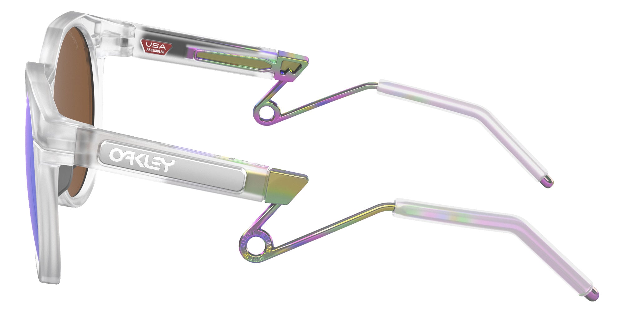 OAKLEY OO9279 HSTN Metal 927902 52 - Matte Clear / Prizm Violet Mirrored #id:oo9279927902_s:102110