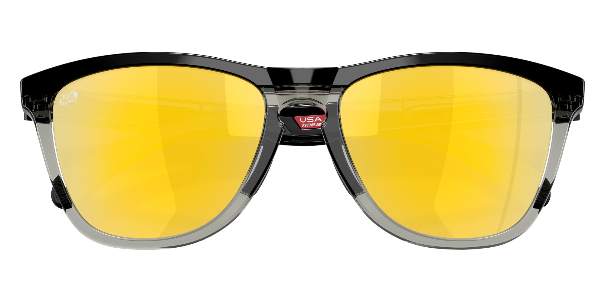 OAKLEY OO9284 2025 Tour De France��� Frogskins��� Range 928418 55 - Polished Black / Prizm 24K Polarized Mirrored #id:oo9284928418_s:100120