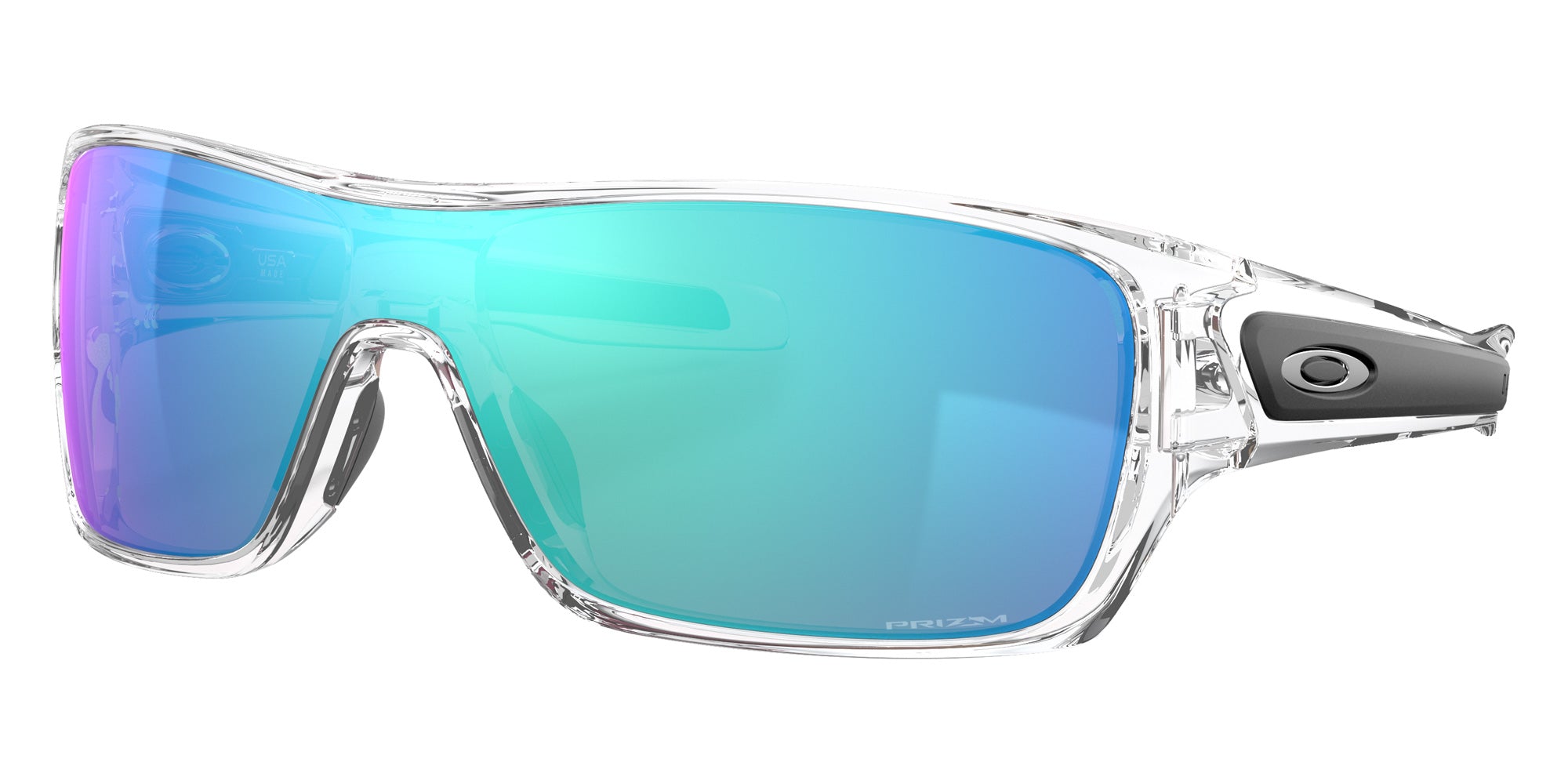 OAKLEY OO9307 Turbine Rotor 930729 132 - Polished Clear / Prizm Sapphire Mirrored #id:oo9307930729_s:104105