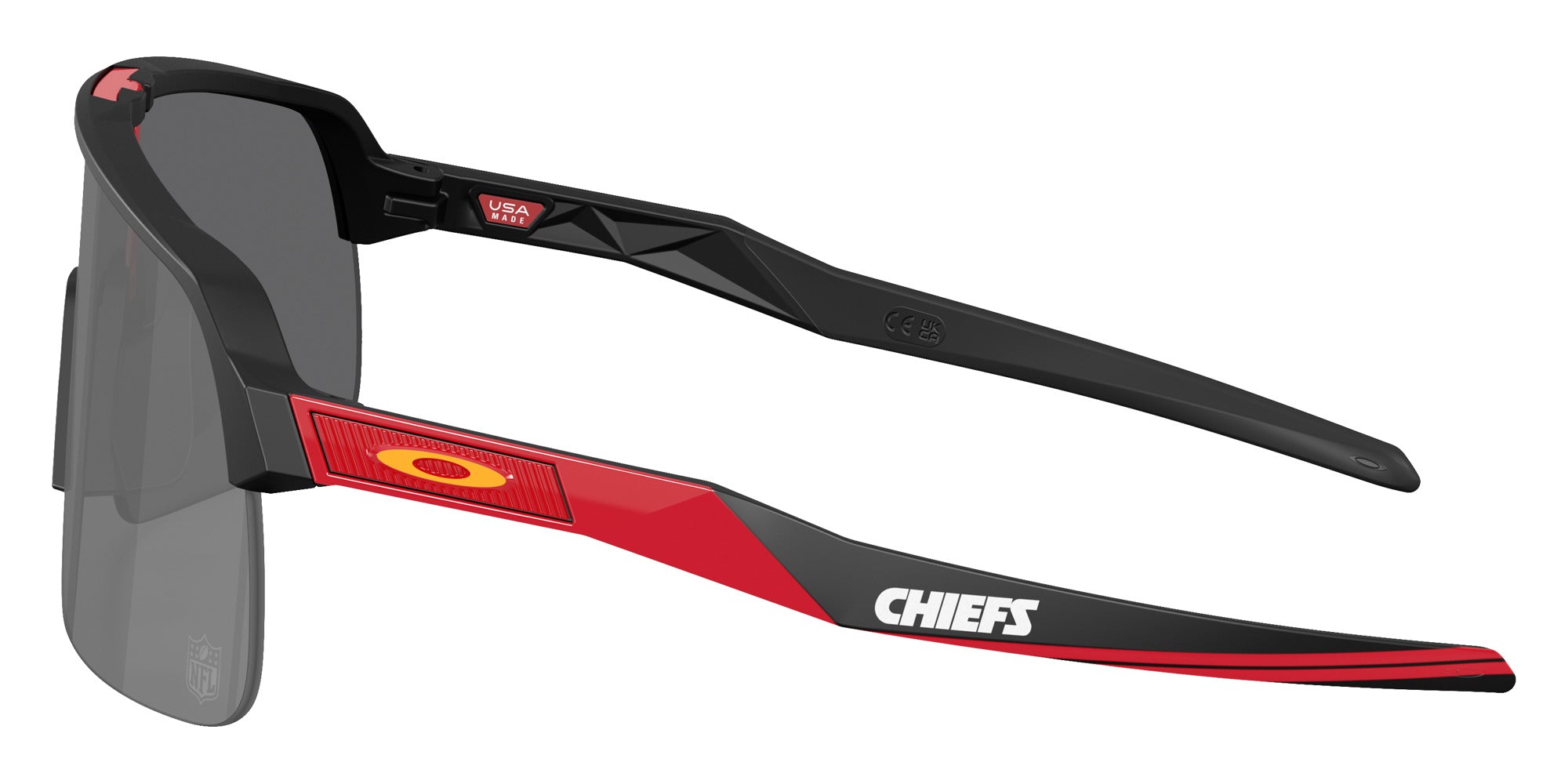 OAKLEY OO9463 Kansas City Chiefs Sutro Lite 946396 139 - Matte Black / Prizm Black Mirrored #id:oo9463946396_s:100110