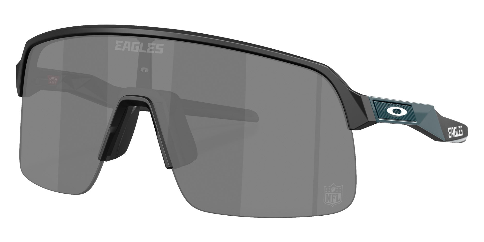 OAKLEY OO9463 Philadelphia Eagles Sutro Lite 9463A6 139 - Matte Black / Prizm Black Mirrored #id:oo94639463a6_s:100105