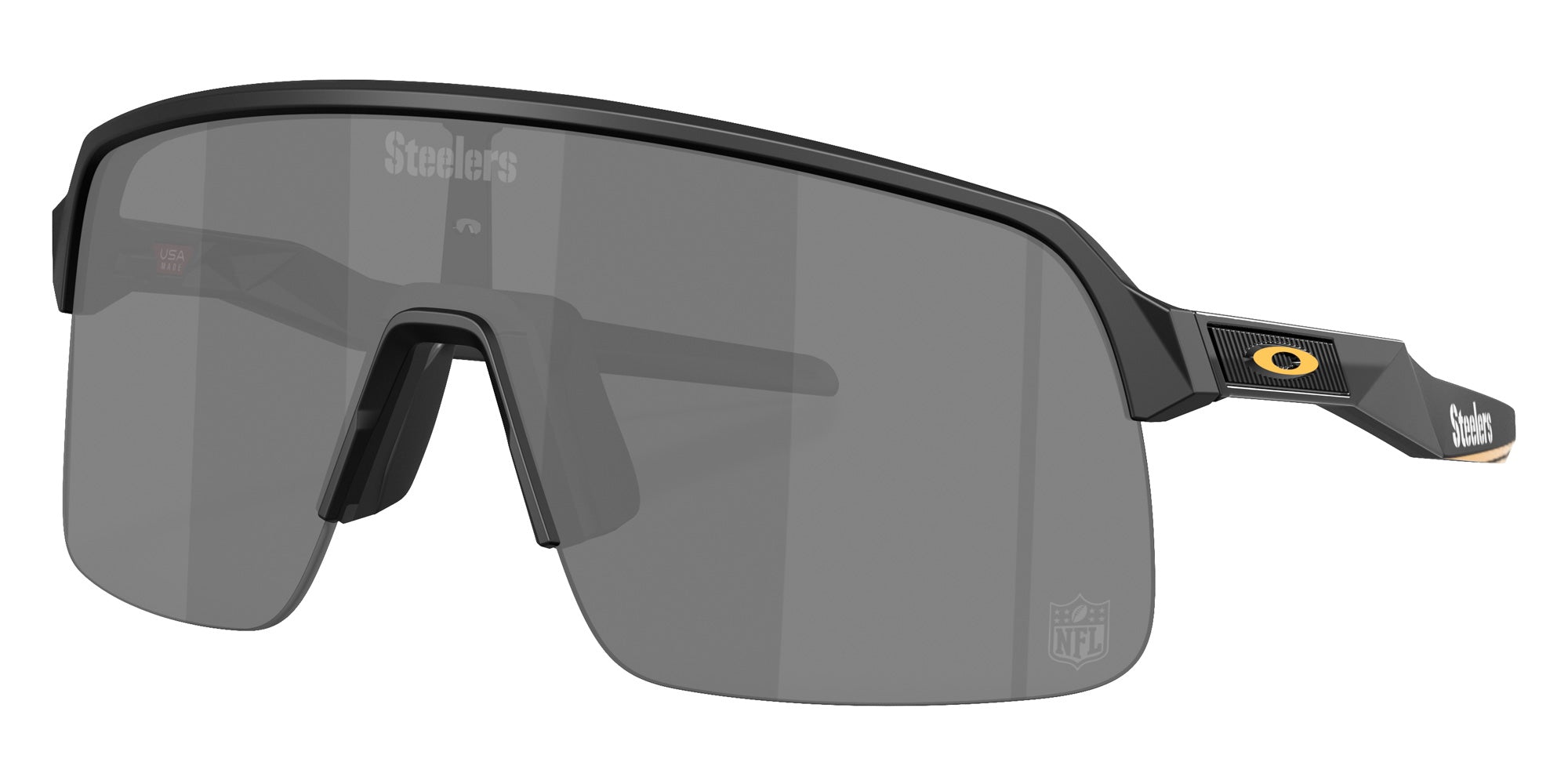 OAKLEY OO9463 Pittsburgh Steelers Sutro Lite 9463A7 139 - Matte Black / Prizm Black Mirrored #id:oo94639463a7_s:100105