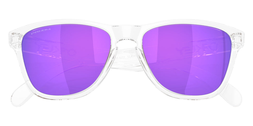 OAKLEY OO9508 Frogskins��� S 950802 53 - Polished Clear / Prizm Violet Mirrored #id:oo9508950802_s:100120