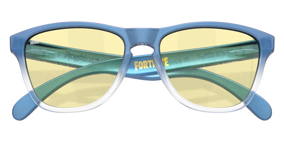 OAKLEY OO9508 Oakley X Fortnite��� Frogskins��� S 950807 53 - Matte Cyan/Blue/Clear Shift Fade / Prizm Gaming��� 2.0 Mirrored #id:oo9508950807_s:100120