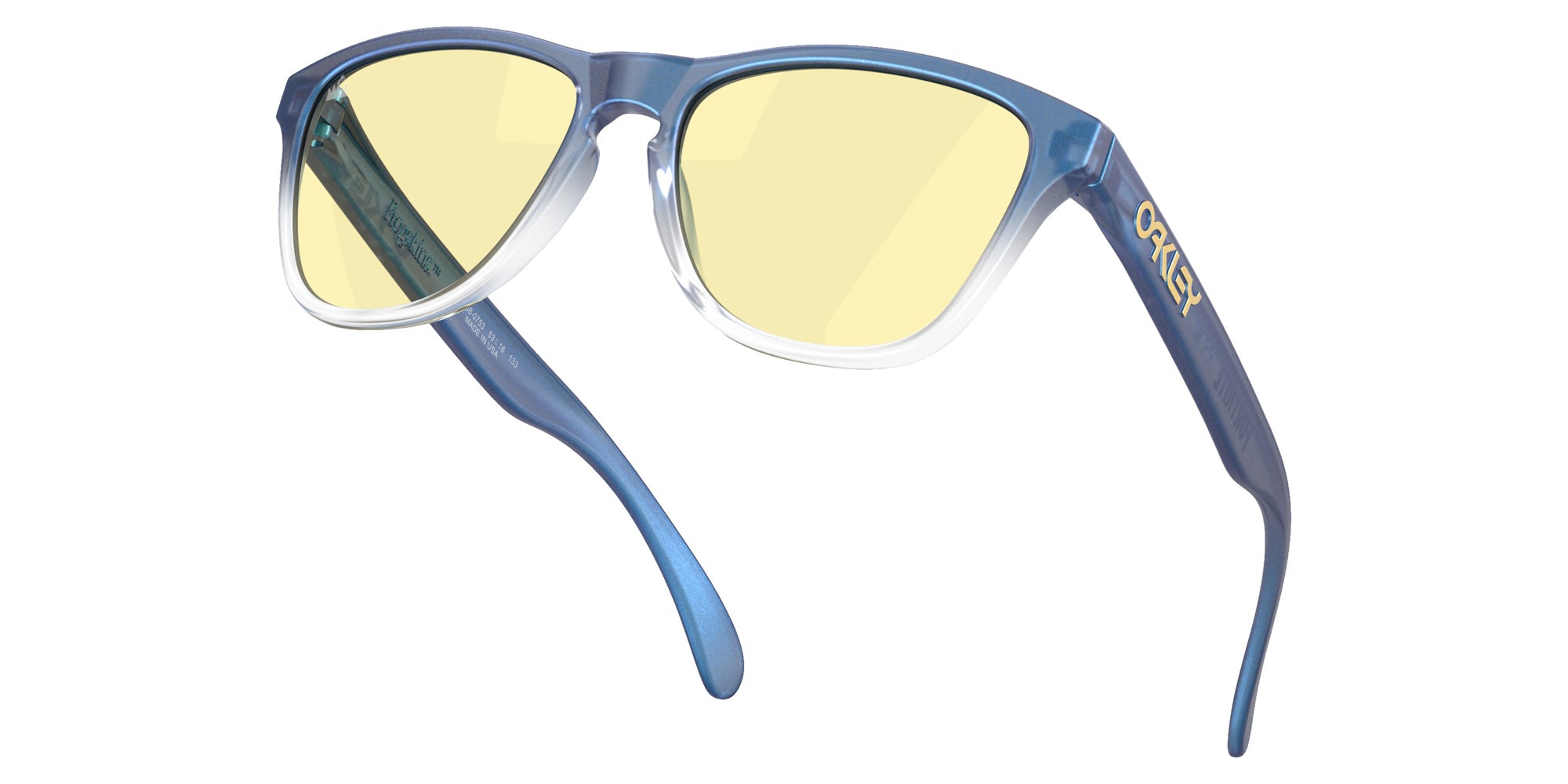 OAKLEY OO9508 Oakley X Fortnite��� Frogskins��� S 950807 53 - Matte Cyan/Blue/Clear Shift Fade / Prizm Gaming��� 2.0 Mirrored #id:oo9508950807_s:100125