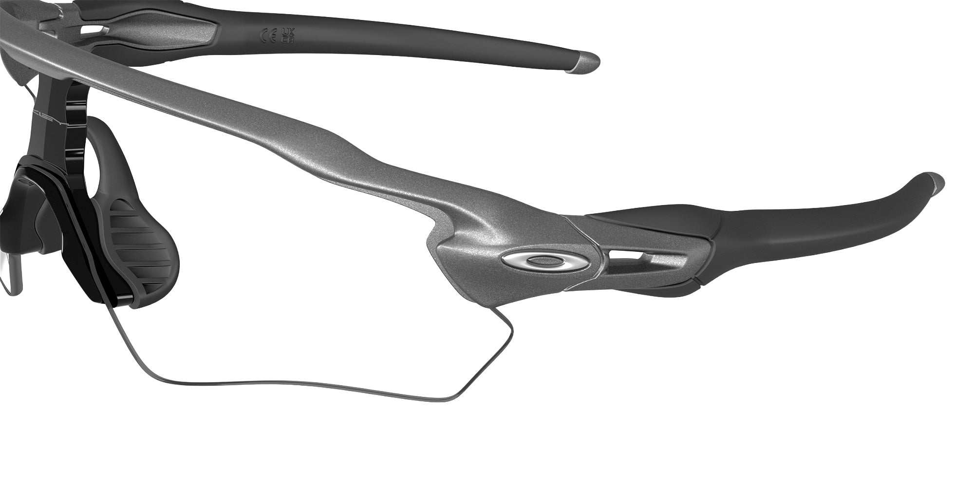 OAKLEY OO9510 Radar�� EV S Path 951008 130 - Steel / Clear to Black Iridium Photochromic Mirrored #id:oo9510951008_s:104135