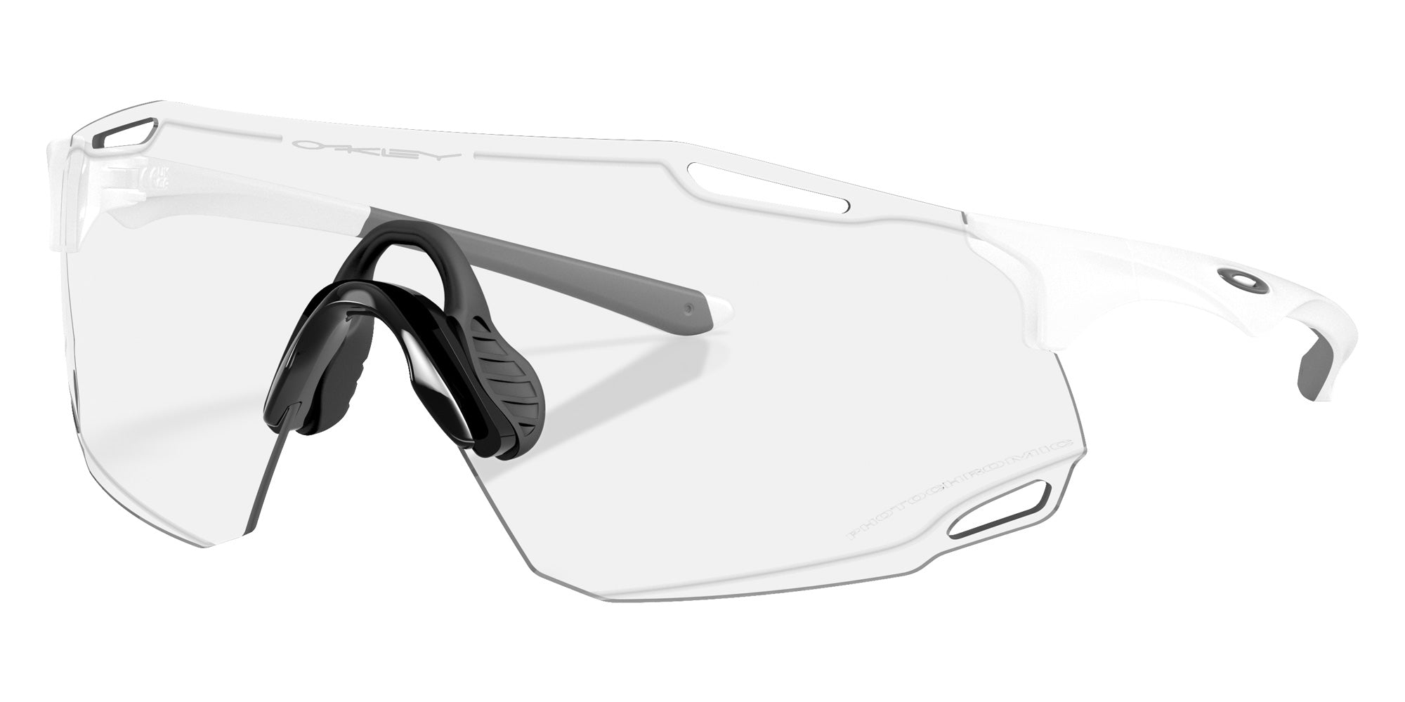 OAKLEY OO9513D Cybr Dyno 951301 139 - Matte White / Clear to Black Iridium Photochromic Mirrored #id:oo9513d951301_s:100105