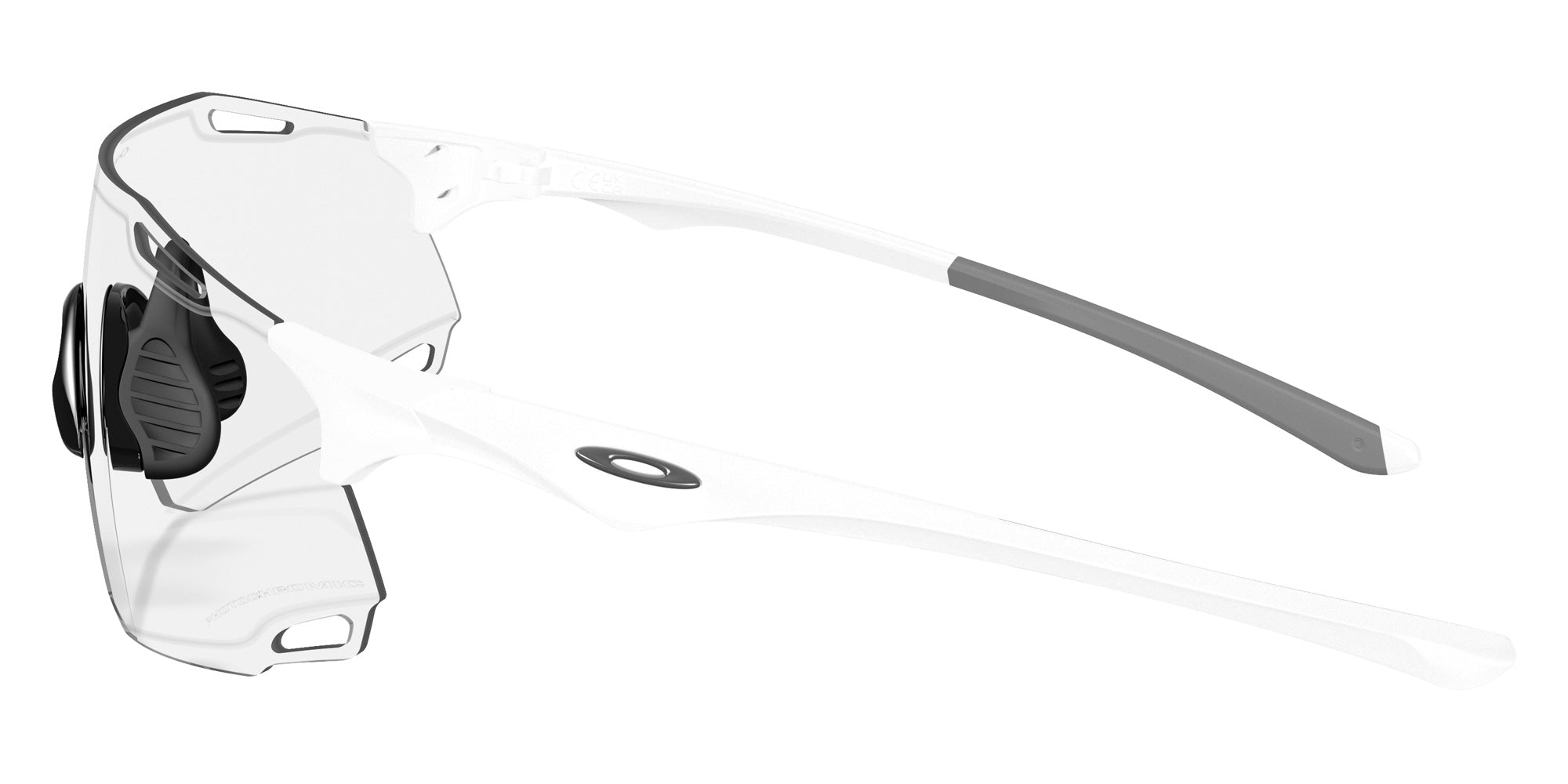 OAKLEY OO9513D Cybr Dyno 951301 139 - Matte White / Clear to Black Iridium Photochromic Mirrored #id:oo9513d951301_s:100110