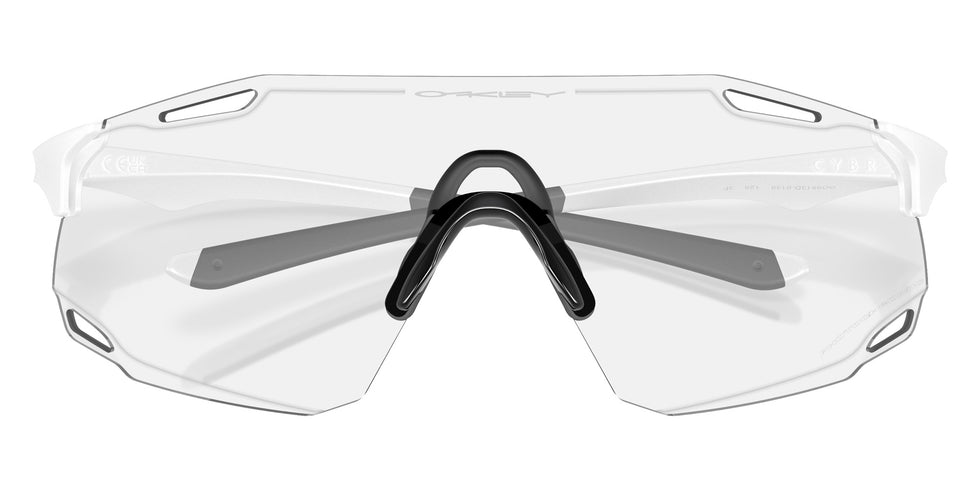 OAKLEY OO9513D Cybr Dyno 951301 139 - Matte White / Clear to Black Iridium Photochromic Mirrored #id:oo9513d951301_s:100120