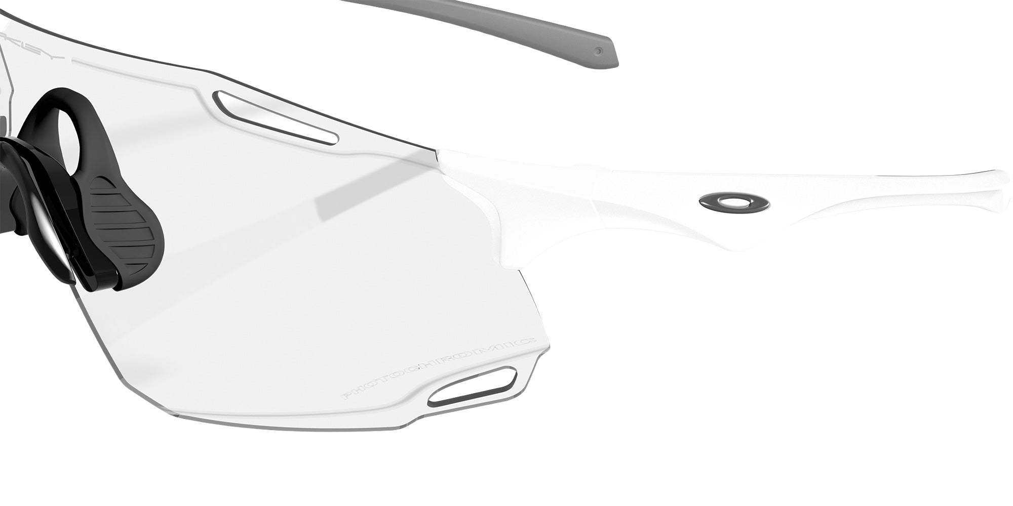 OAKLEY OO9513D Cybr Dyno 951301 139 - Matte White / Clear to Black Iridium Photochromic Mirrored #id:oo9513d951301_s:100135