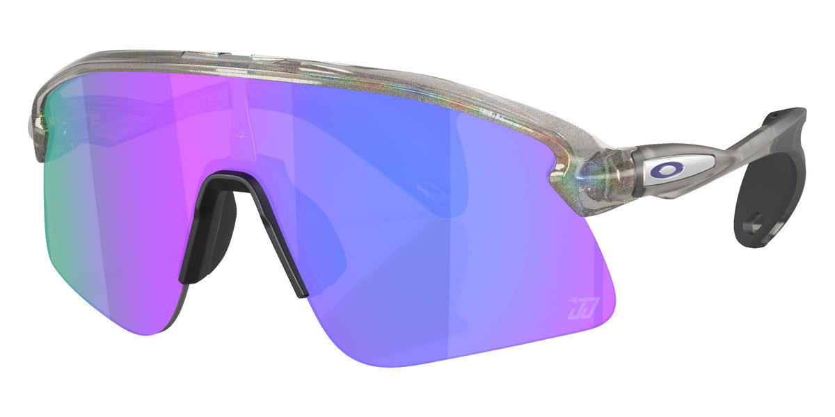 OAKLEY OO9518 Justin Jefferson Signature Series Stunt Devil S 951814 136 - Gray Ink Moondust / Prizm Violet Mirrored #id:oo9518951814_s:100105