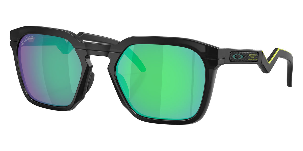 OAKLEY OO9533 Oakley X Aston Martin Aramco F1�� Team HSTN SQ 953313 54 - Matte Black Ink / Prizm Jade Mirrored #id:oo9533953313_s:100105