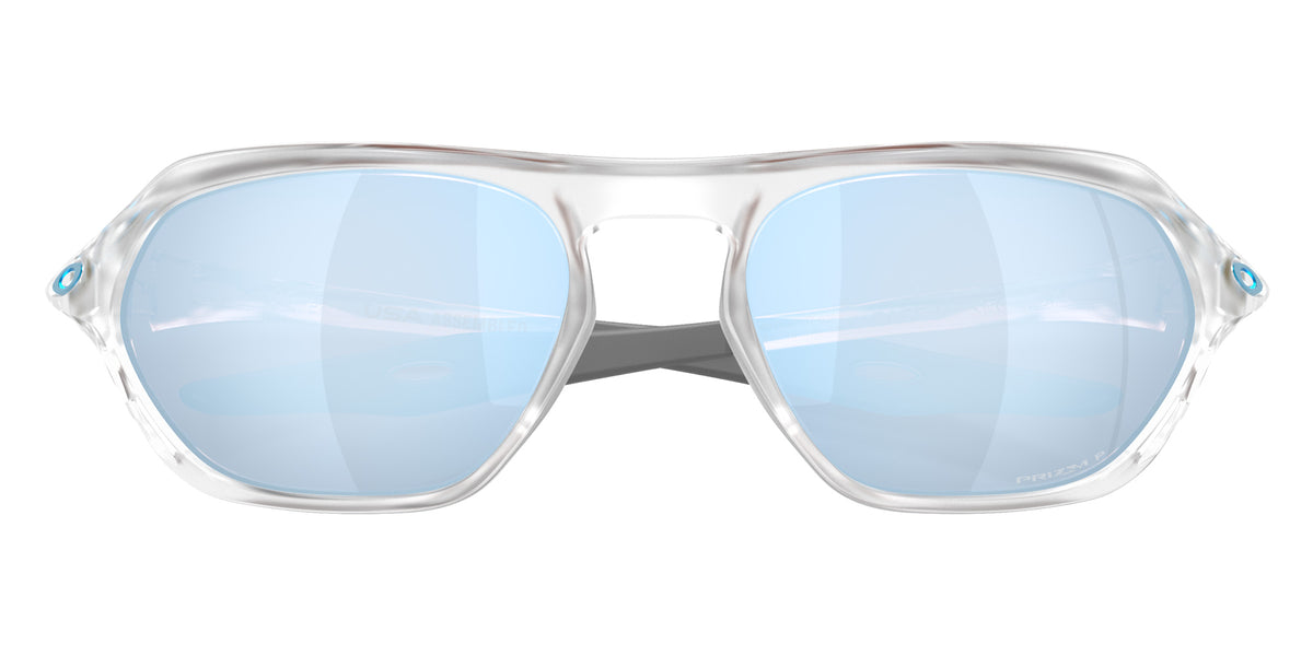 OAKLEY OO9537 Cage Jacket�� 953702 61 - Matte Clear / Prizm Deep Water Polarized Mirrored #id:oo9537953702_s:102125