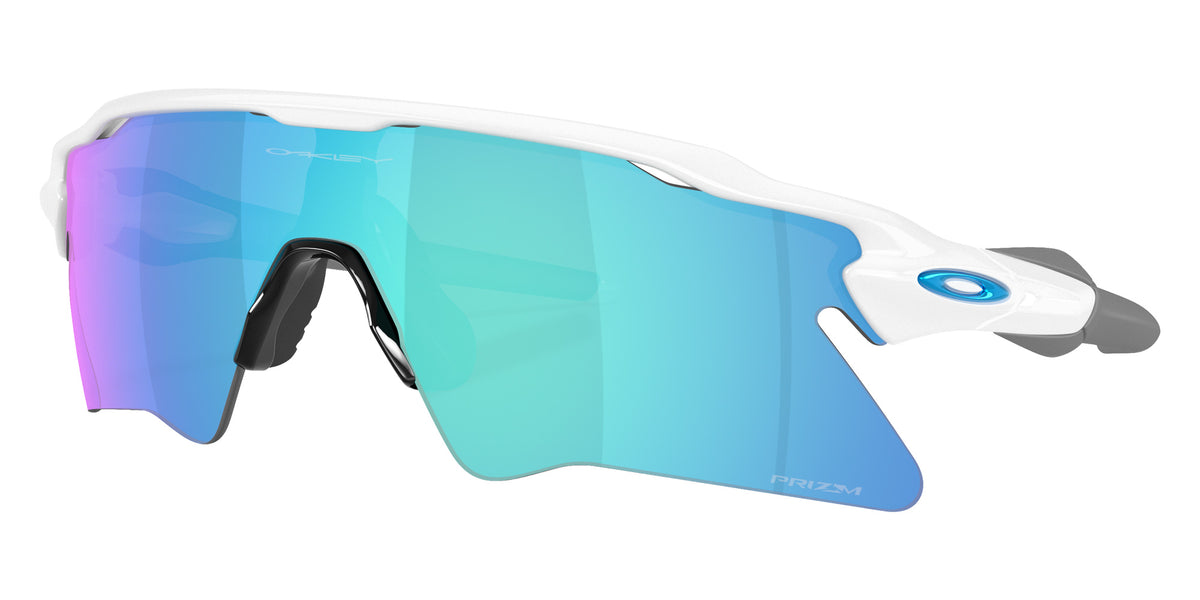 OAKLEY OO9541 Radar�� EV Heater 954104 137 - Polished White / Prizm Sapphire Mirrored #id:oo9541954104_s:106105