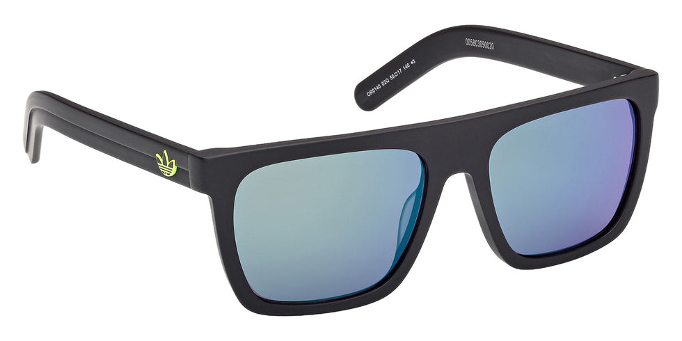 Adidas OR0140 02Q 55 - Matte Black / Green Mirrored #id:or014002q_s:100135