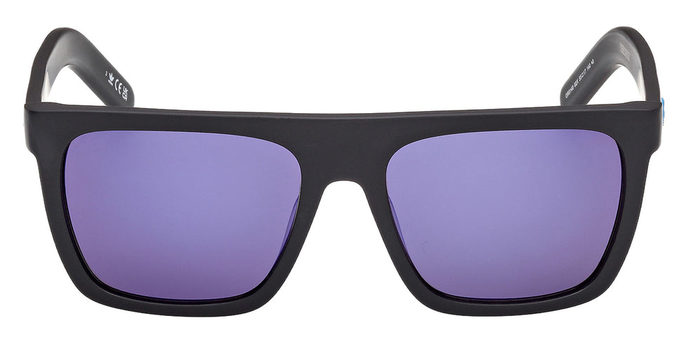 Adidas OR0140 02X 55 - Matte Black / Blue Mirrored #id:or014002x_s:102100