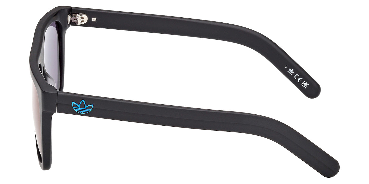 Adidas OR0140 02X 55 - Matte Black / Blue Mirrored #id:or014002x_s:102110