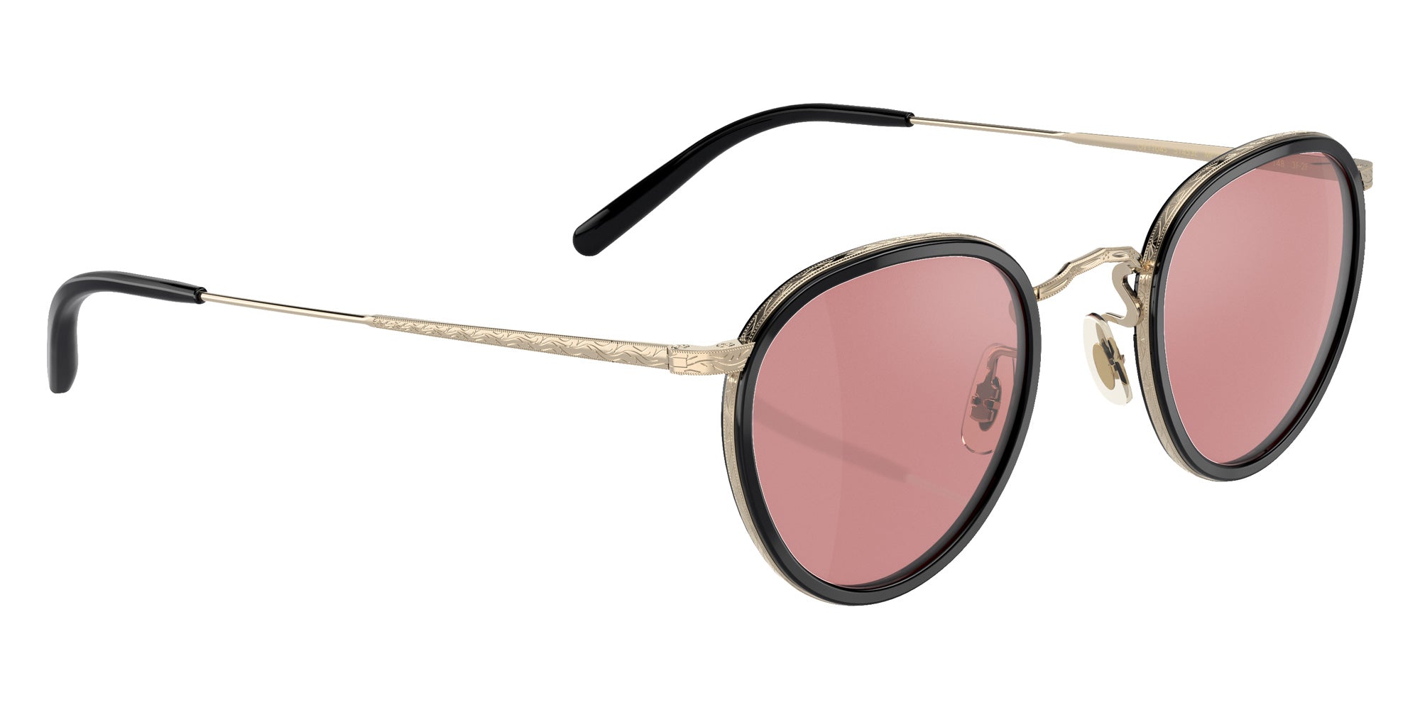 Oliver Peoples OV1104S MP-2 Sun 51453E 48 - Black/Gold / Magenta Photochromic Mirrored #id:ov1104s51453e_s:100125