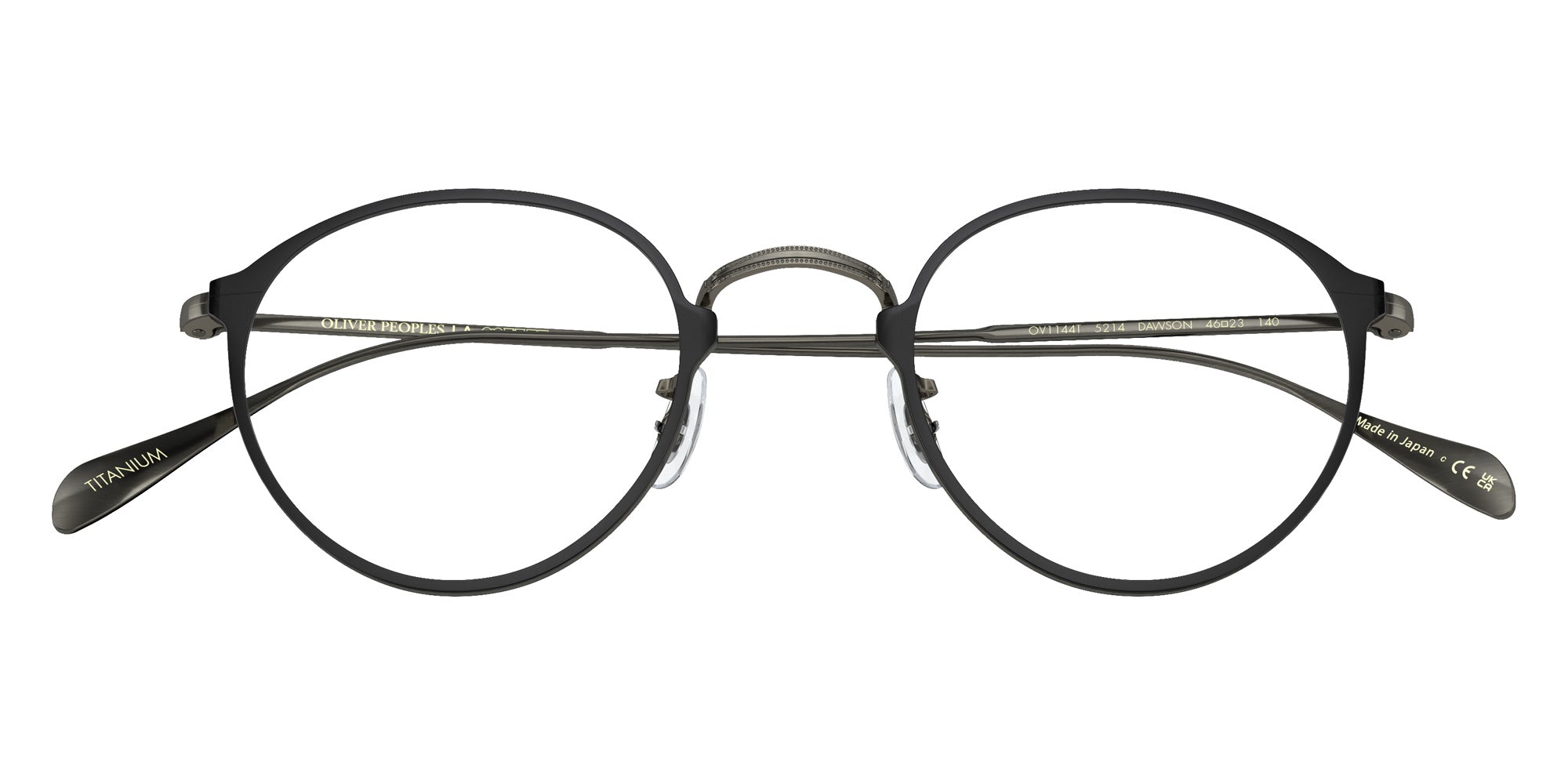 Oliver Peoples OV1144T Dawson 5214 46 - Matte Black/Pewter #id:ov1144t5214_s:100125