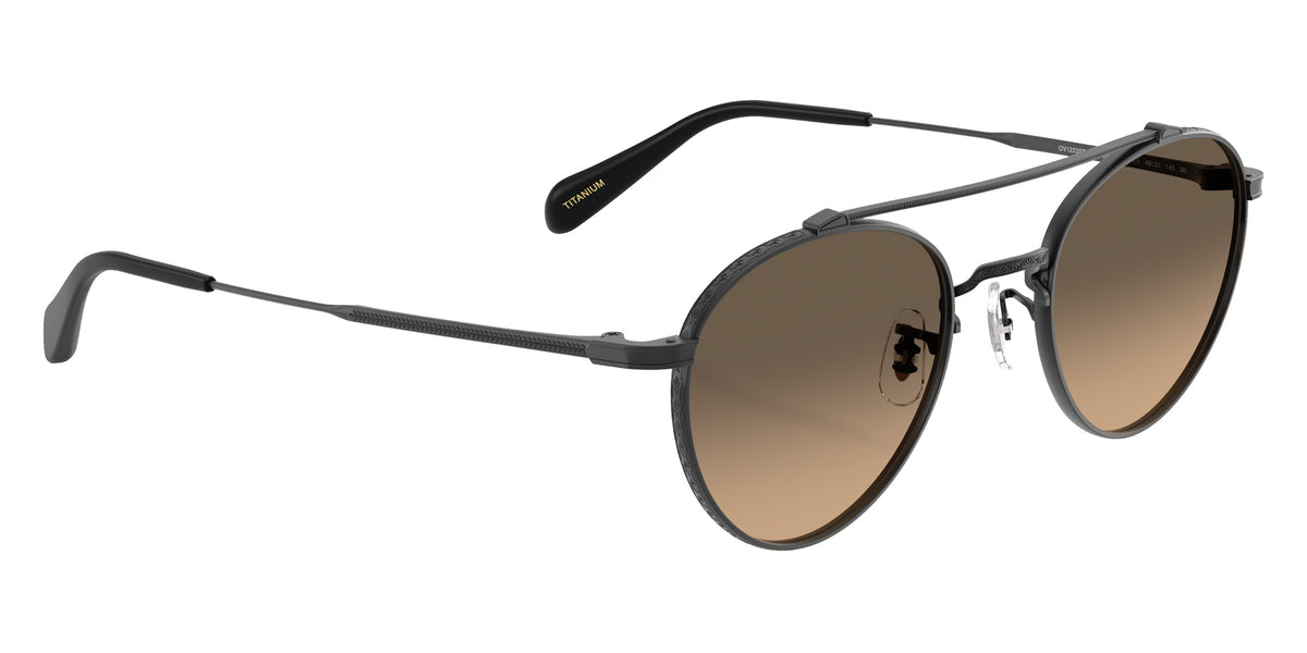Oliver Peoples OV1223ST Brunner 50629N 49 - Matte Black / Coastal Gray Gradient Polarized #id:ov1223st50629n_s:102120