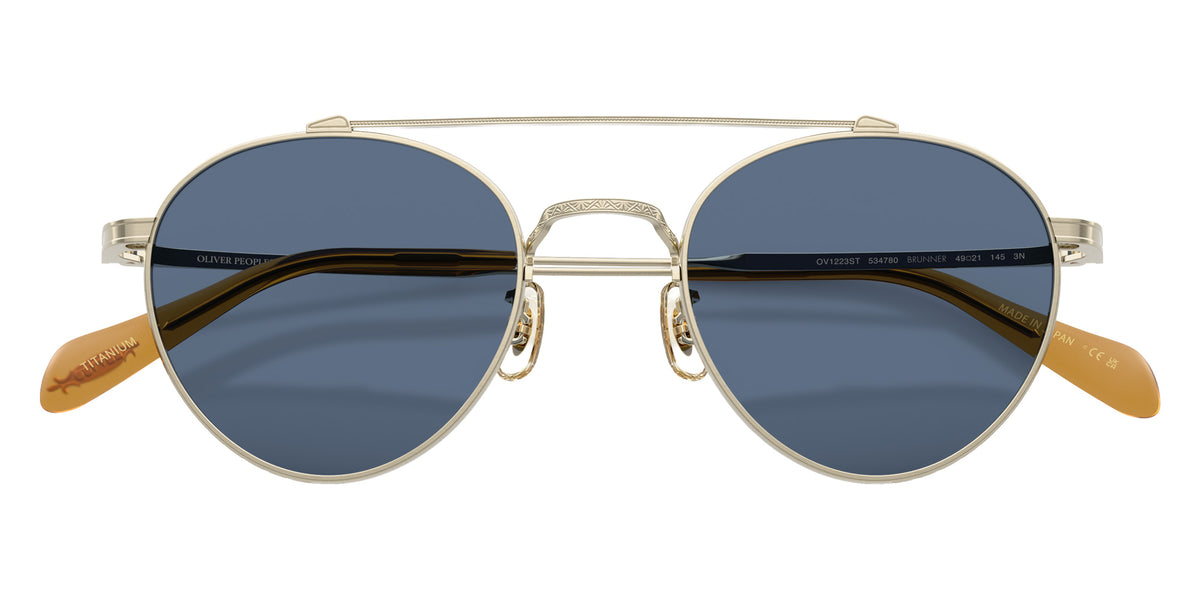 Oliver Peoples OV1223ST Brunner 534780 49 - Brushed Gold / Blue #id:ov1223st534780_s:106125