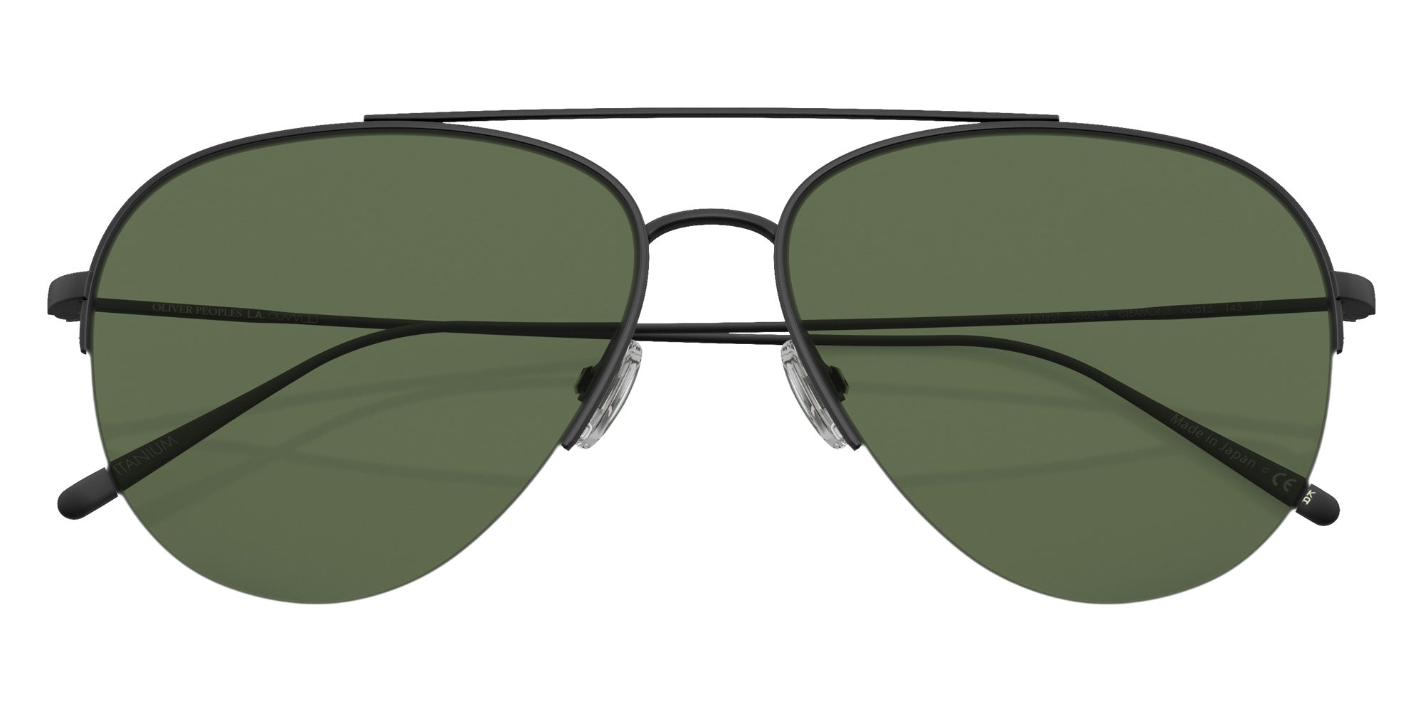 Oliver Peoples OV1303ST Cleamons 50629A 60 - Matte Black / Green Polarized #id:ov1303st50629a_s:100125