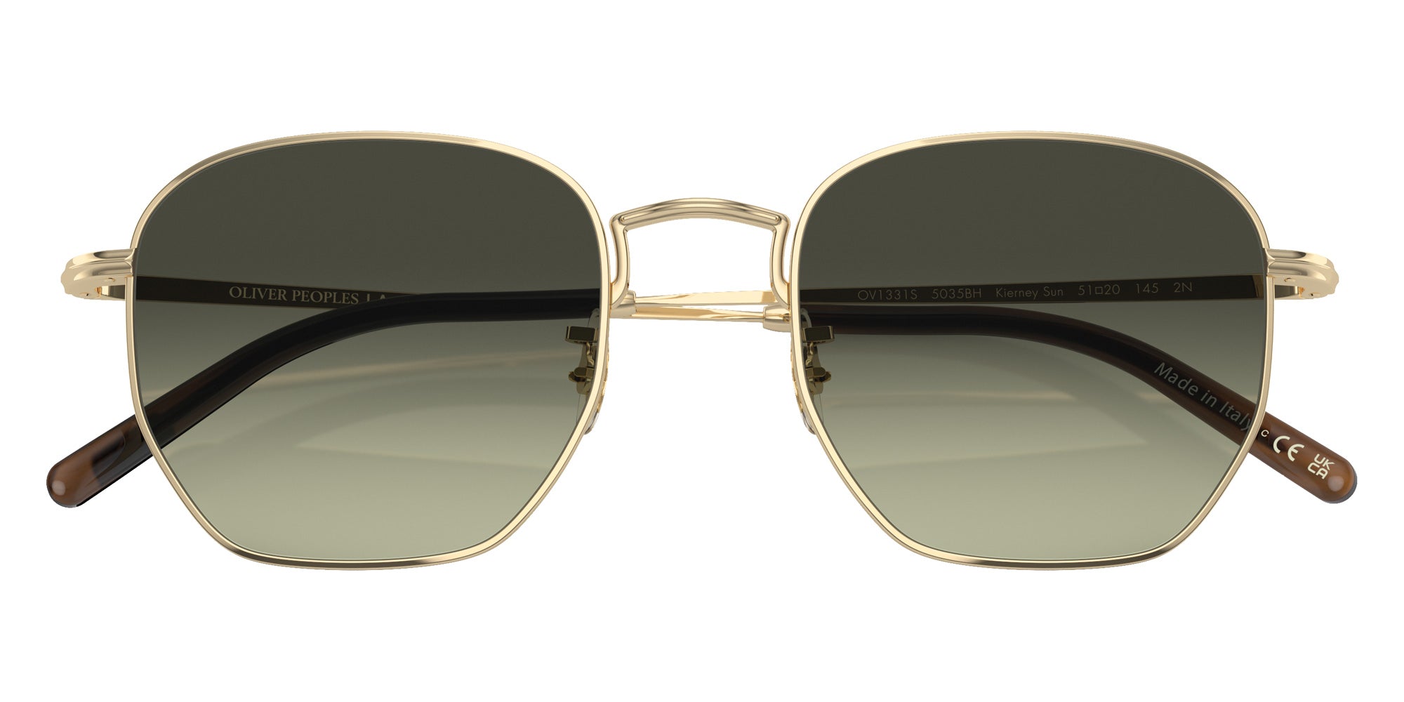 Oliver Peoples OV1331S Kierney Sun 5035BH 51 - Gold / G-15 Gradient #id:ov1331s5035bh_s:100125