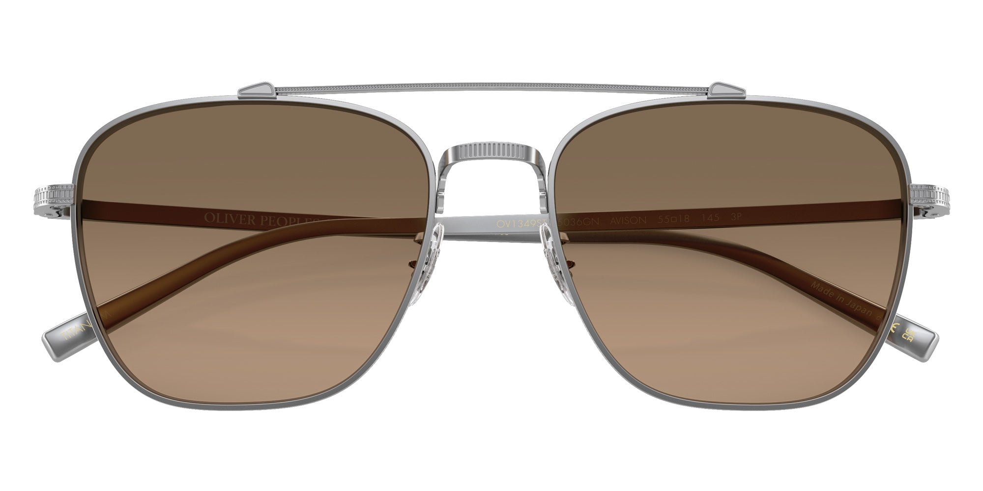 Oliver Peoples OV1349ST Avison 5036GN 55 - Silver / Sandstone Gradient Polarized #id:ov1349st5036gn_s:102125