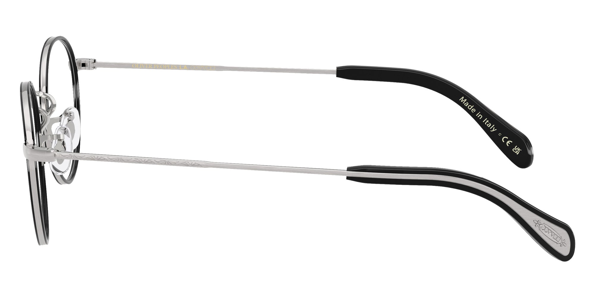 Oliver Peoples OV1352 Coleridge II 5063 46 - Brushed Silver/Black #id:ov13525063_s:102110