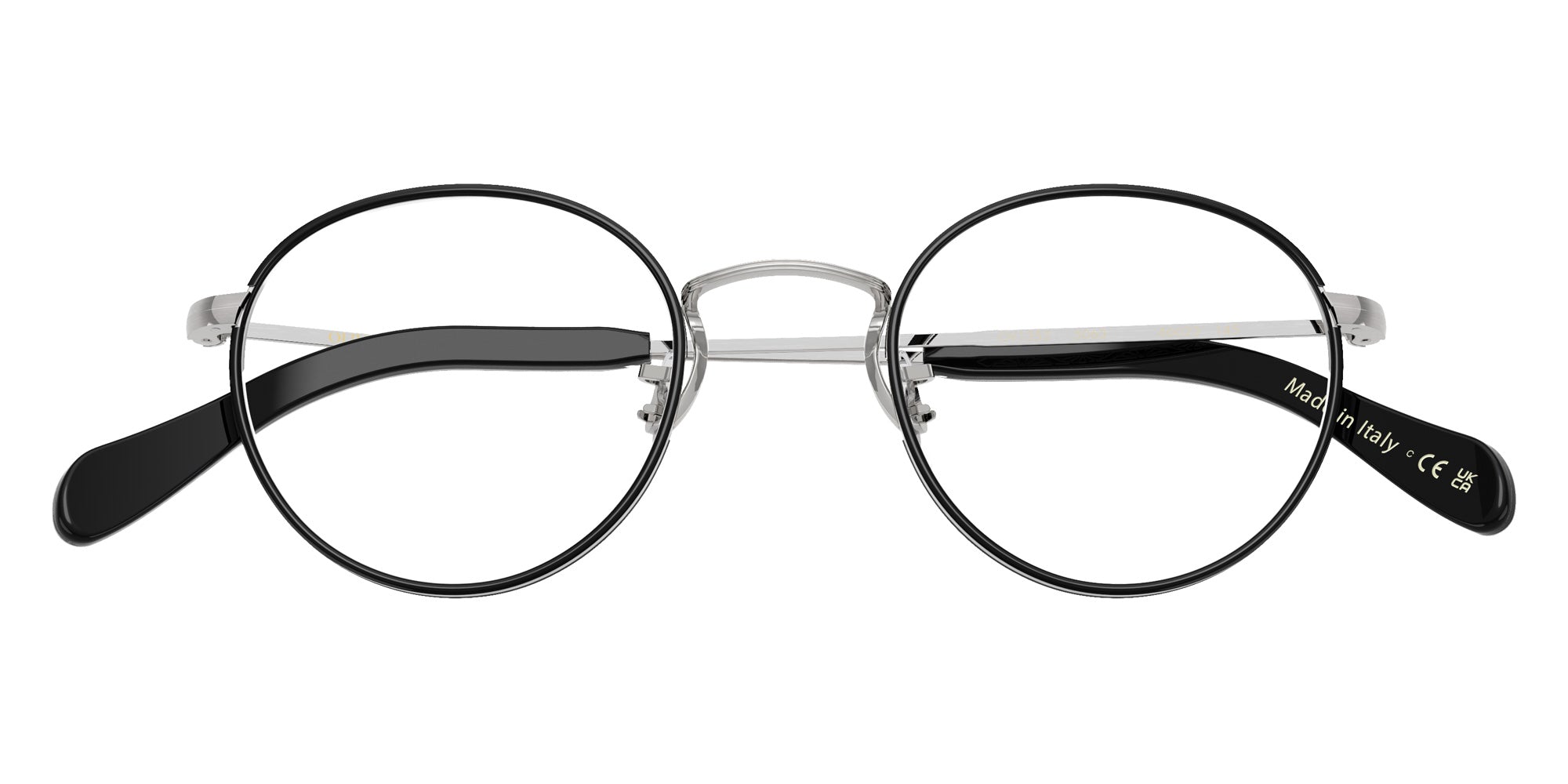 Oliver Peoples OV1352 Coleridge II 5063 46 - Brushed Silver/Black #id:ov13525063_s:102125