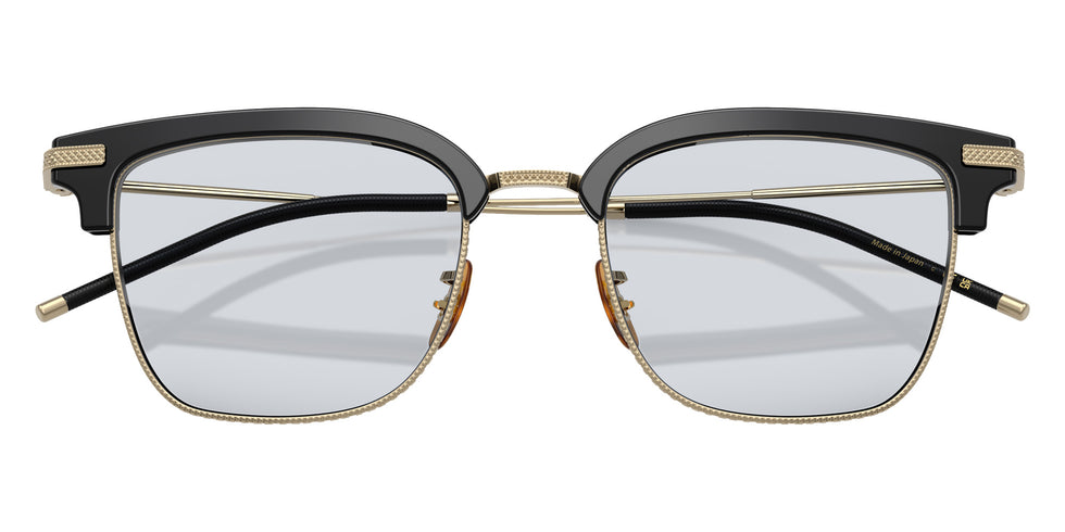 Oliver Peoples OV1354T TK-12 5035 50 - Black/Gold / Demo Lens Blue Wash #id:ov1354t5035_s:100125