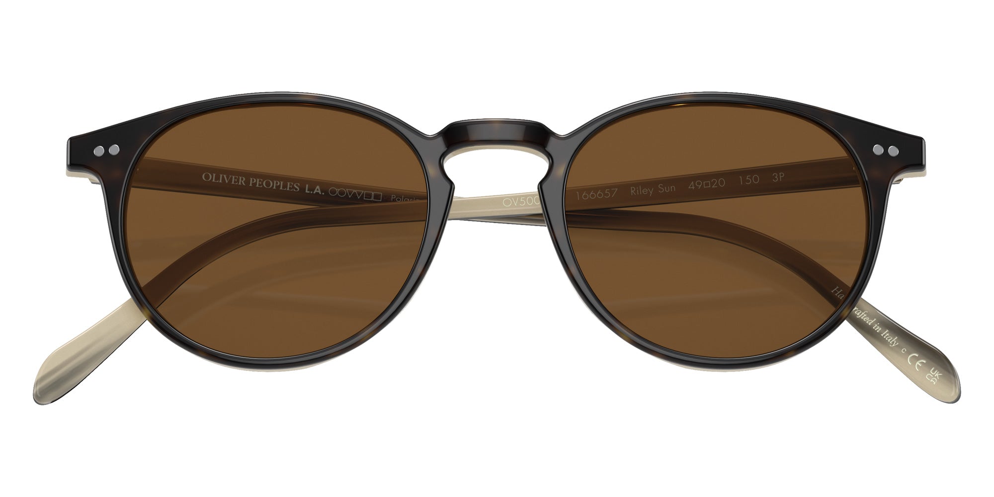 Oliver Peoples OV5004SU Riley Sun 166657 49 - Horn / True Brown Polarized #id:ov5004su166657_s:100125