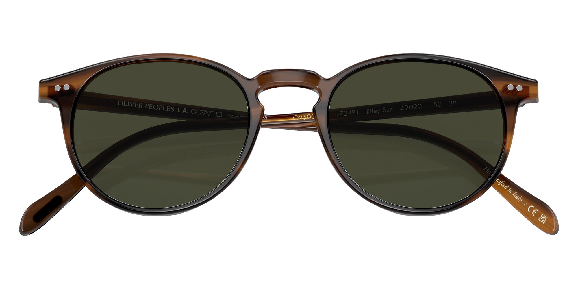 Oliver Peoples OV5004SU Riley Sun 1724P1 49 - Tuscany Tortoise / G-15 Polarized #id:ov5004su1724p1_s:102125