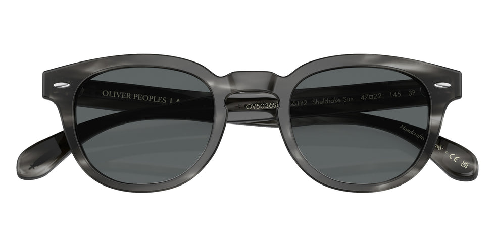 Oliver Peoples OV5036SF Sheldrake Sun Low Bridge Fit 1661P2 47 - Charcoal Tortoise / Gray Polarized #id:ov5036sf1661p2_s:100120