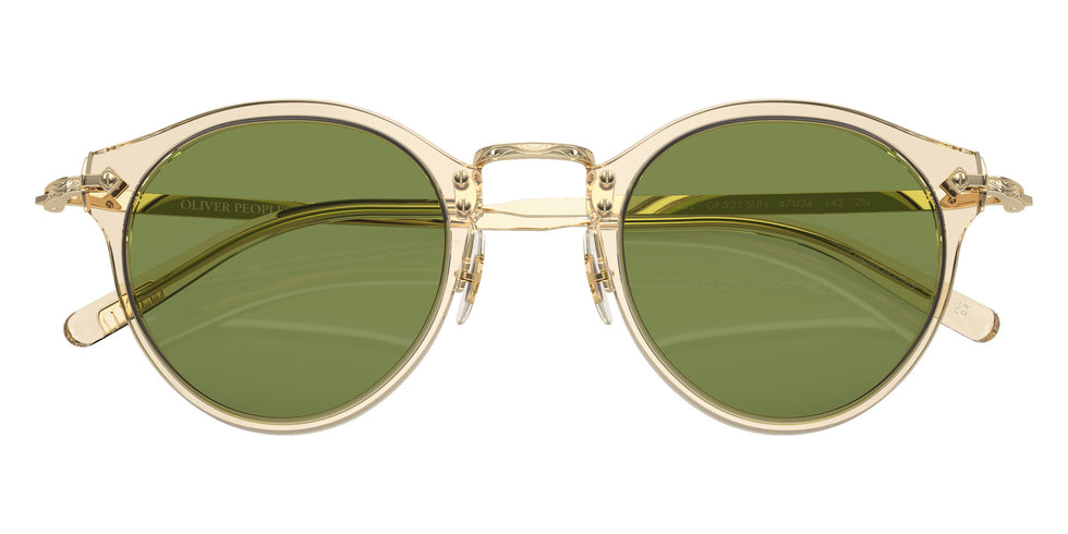 Oliver Peoples OV5184S OP-505 Sun 109452 47 - Buff-Gold / Green #id:ov5184s109452_s:102125