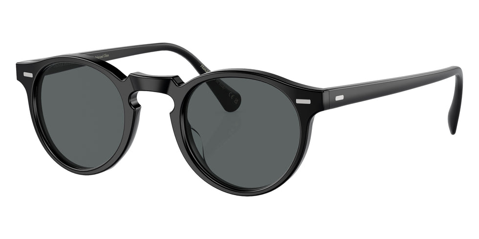 Oliver Peoples OV5217S Gregory Peck Sun 1031P2 47 - Semi-Matte Black / Dark Gray Polarized #id:ov5217s1031p2_s:102105