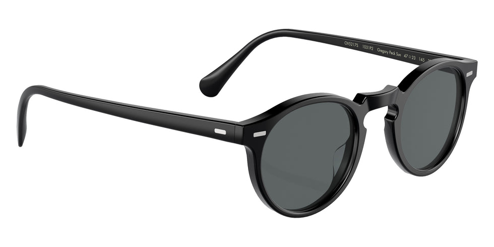 Oliver Peoples OV5217S Gregory Peck Sun 1031P2 47 - Semi-Matte Black / Dark Gray Polarized #id:ov5217s1031p2_s:102120