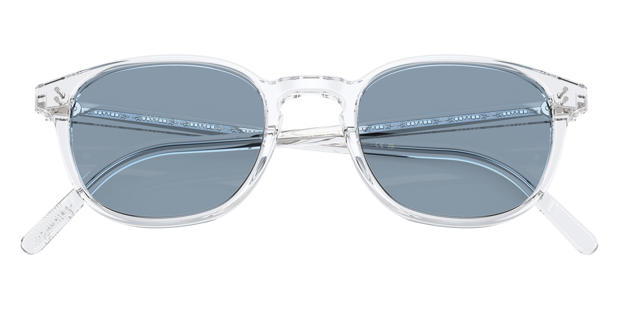 Oliver Peoples OV5219S Fairmont Sun 110156 49 - Crystal / Azure Mirrored Blue #id:ov5219s110156_s:102125