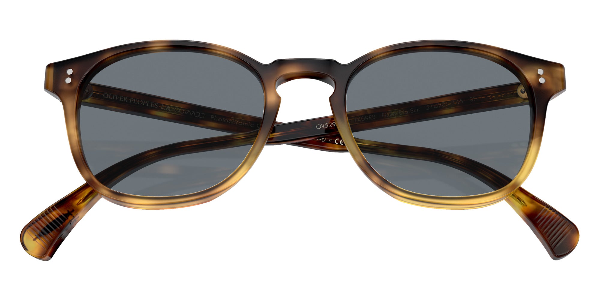 Oliver Peoples OV5298SU Finley Esq. Sun 1409R8 51 - Vintage Brown Tortoise Gradient / Indigo Photocromic #id:ov5298su1409r8_s:100120