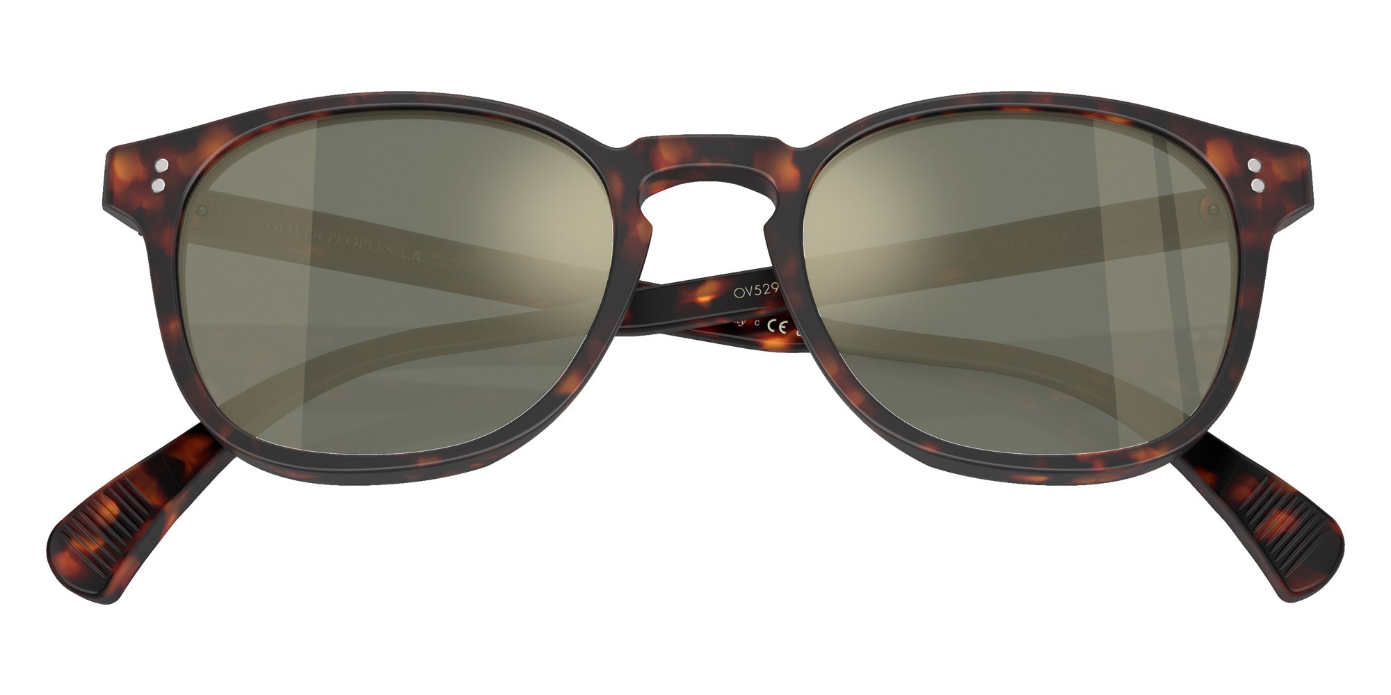 Oliver Peoples OV5298SU Finley Esq. Sun 1454O9 53 - Semi Matte Sable Tortoise / G-15 Goldtone Mirrored Polarized #id:ov5298su1454o9_s:102125